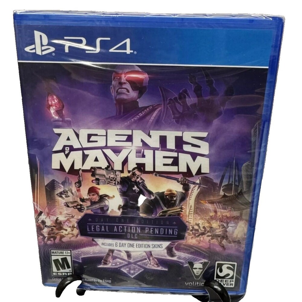 Agents of Mayhem Day One Edition PS4 Brand New Sealed Volition Deep Silver Game